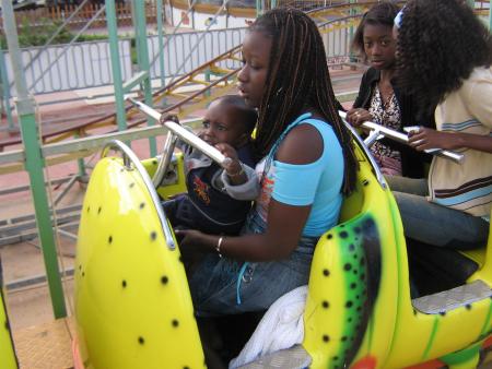 bebe yaya et moi en plaine action